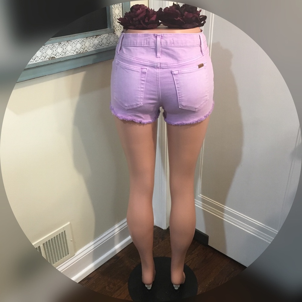 Joe’s Jeans Cut Off Shorts In Purple - NWOT - Picture 6 of 8